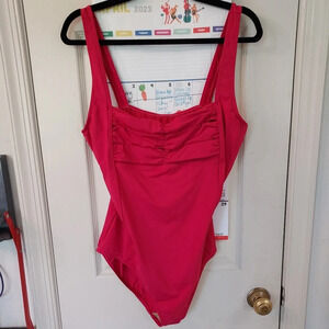 Calvin Klein Swimwear Hot Pink One-Piece Swimsuit in Size 16